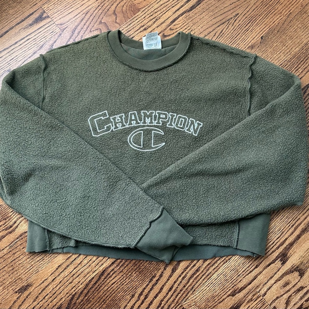 Champion Green Fleece Sweatshirt